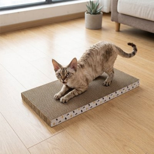 griffoir en carton pour chat planche salon chat griffant