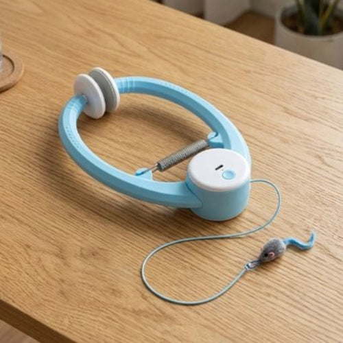jouet chat interactif retractable table