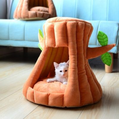 niche pour chat arbre avec chaton