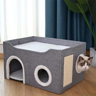 niche pour chat confort moderne avec chat hublot
