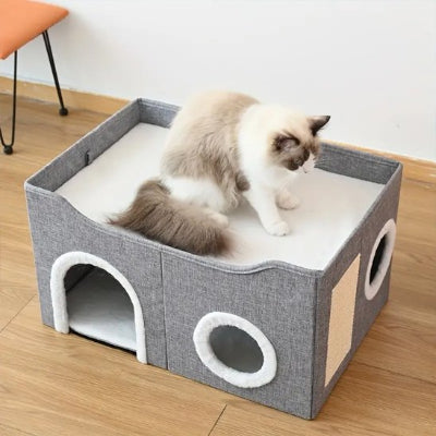 niche pour chat confort moderne avec chat