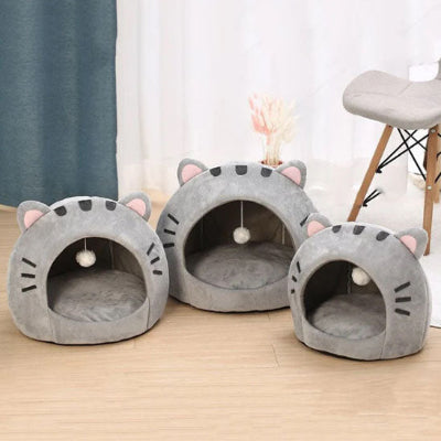 niche pour chat dome dans salon