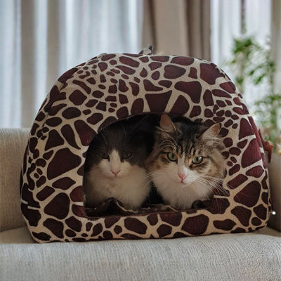 niche pour chat fraise avec chats