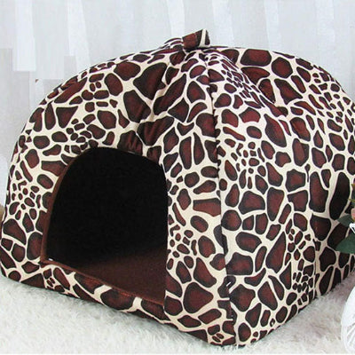 niche pour chat fraise marron