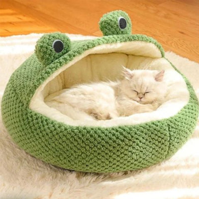 panier-pour-chat-grenouille-apaisant