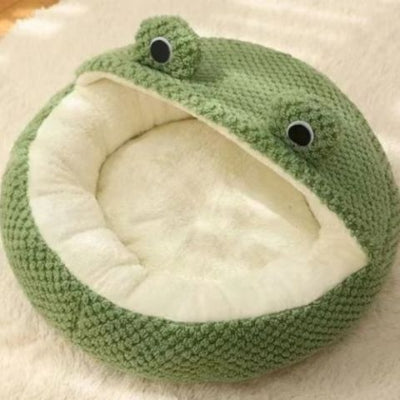 panier-pour-chat-grenouille-verte