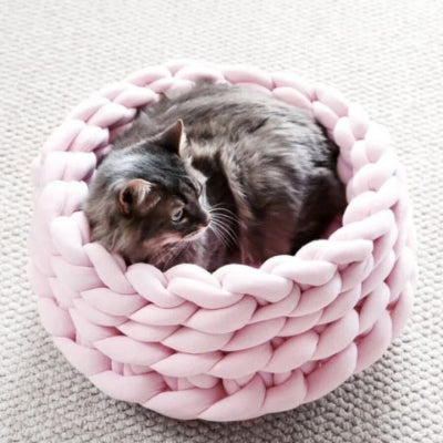 panier-pour-chat-tresse-rose