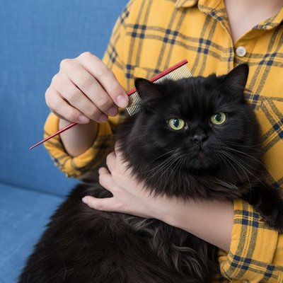 peigne pour chat colore rouge chat noir