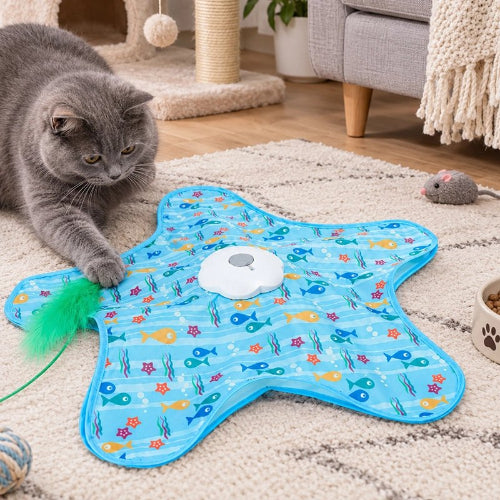 Tapis interactif chat poisson avec chat
