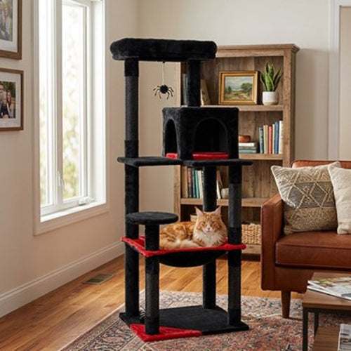 arbre à chat design gothique chat allonge salon