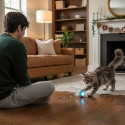 Balle interactive chat automatique maitre avec chat