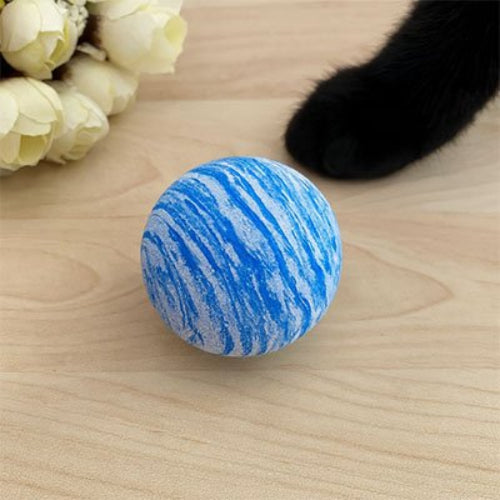 balle pour chat motifs spirale bleu