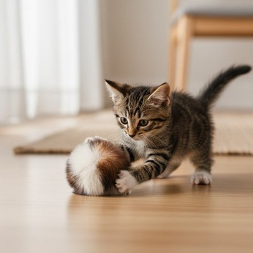 balle pour chat peluche chaton attrapant