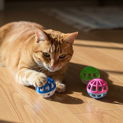 balle pour chat sonore avec chat