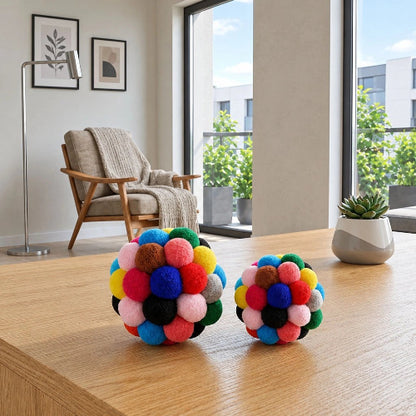 balles pour chat multicolore
