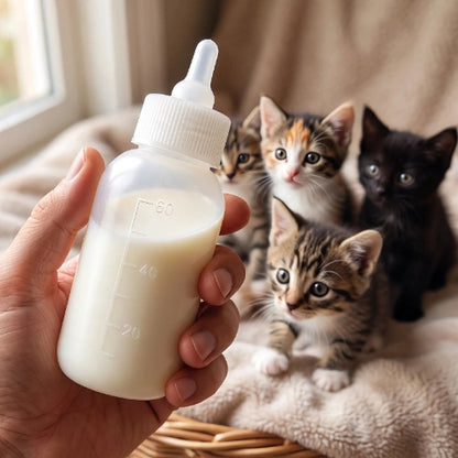 biberon chaton design ergonomique blanc chatons