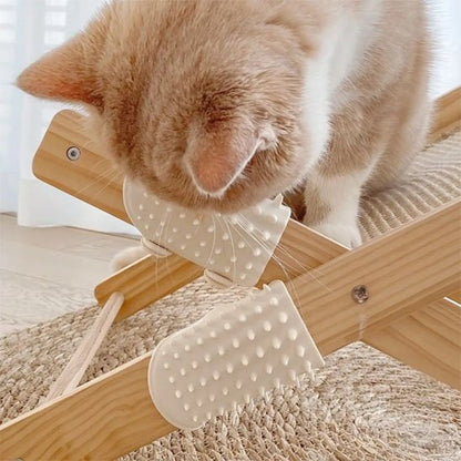 brosse à chat fixation modulaire blanc chat
