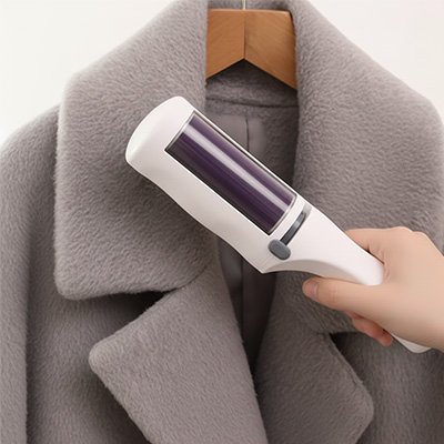 brosse anti poil balayeuse vetement gris
