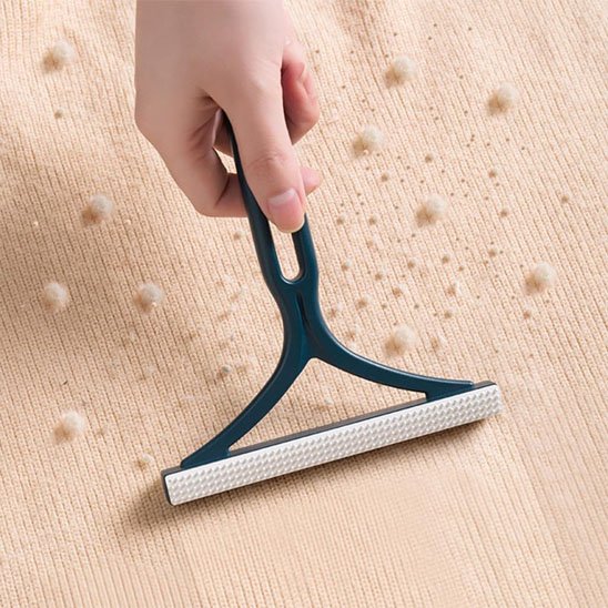 brosse anti poil design leger bleu