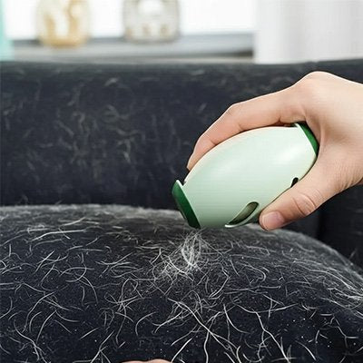 brosse anti poil design œuf verte menthe canape