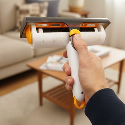 brosse anti poil multifonction salon