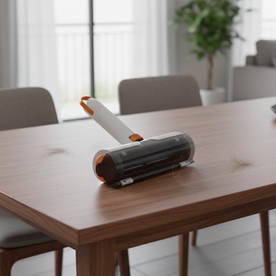 brosse anti poil multifonction table salon