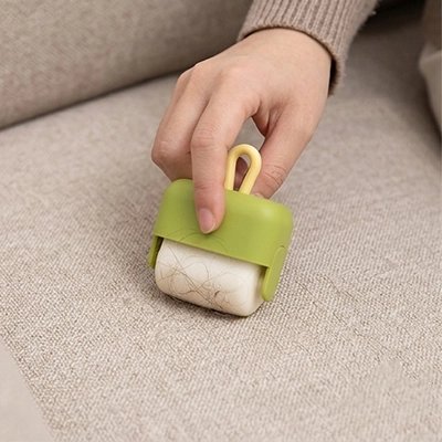 brosse anti poil portable vert anis canape