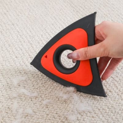 brosse anti poil triangulaire orange