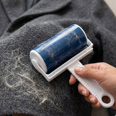 brosse anti poils ecologique bleue manteau