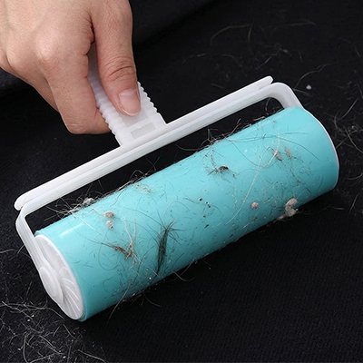brosse anti poils reutilisable bleu