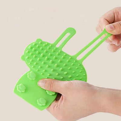 brosse chat souple vert