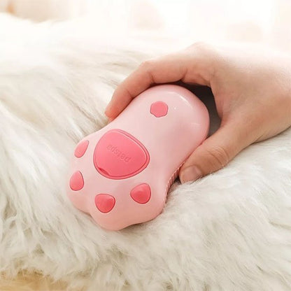brosse pour chat 3 en 1 rose forme patte