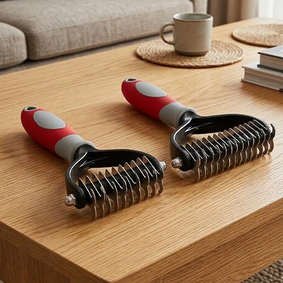 brosse pour chat bicolore tailles
