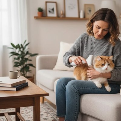 brosse pour chat demelant canape maitresse
