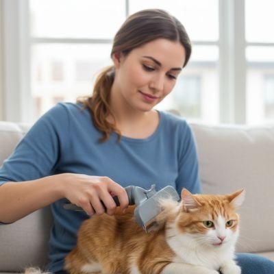 brosse pour chat dents metalliques fines maitresse canape