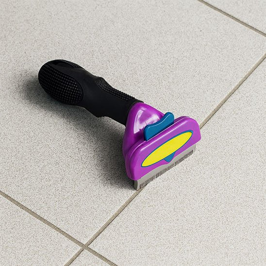 brosse pour chat design coloré violet