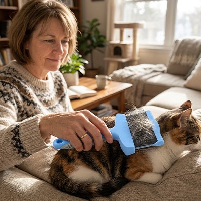 brosse pour chat maitresse chat salon