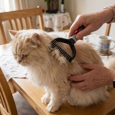 brosse pour chat taille l salon