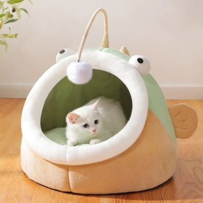 cabane chat poisson lanterne