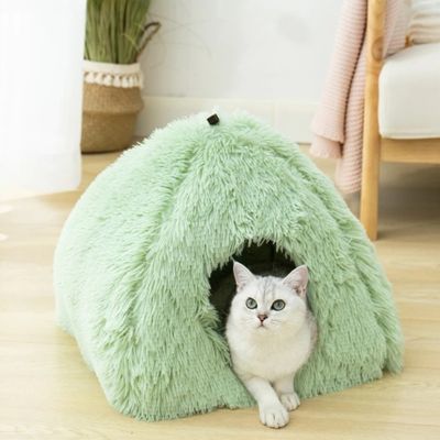 cabane pour chat zenhome vert