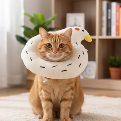 collerette chat canard blanc chat salon