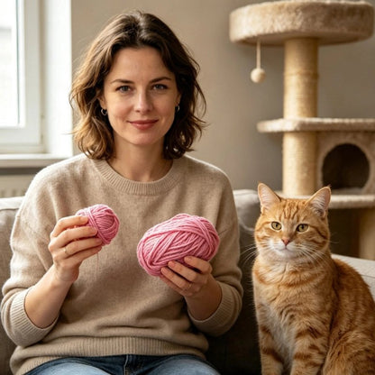 corde arbre a chat rose sisal robuste maitresse chat