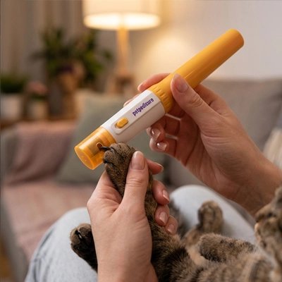 coupe griffe chat electrique patte chat canape