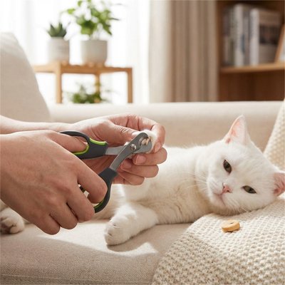 coupe griffe chat ergonomique chat allonge canape
