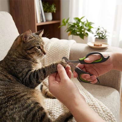 coupe griffe chat ergonomique chat salon canape