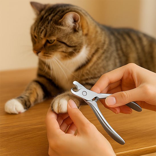 coupe griffe chat inox chat allonge mains