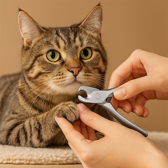 coupe griffe chat inox chat patte mains