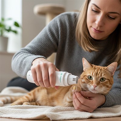 coupe griffe chat lime rotative maitresse chat