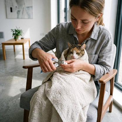 coupe griffe chat poignees ergonomiques maitresse chat apaise