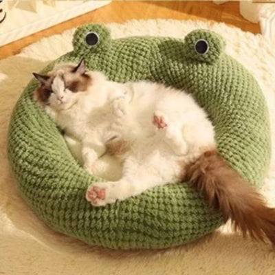 coussin-pour-chat-grenouille-confortable